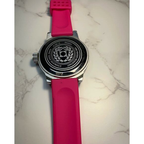 Kenneth Cole Reaction Pink Stainless Steel Women’s Watch - Picture 7 of 8